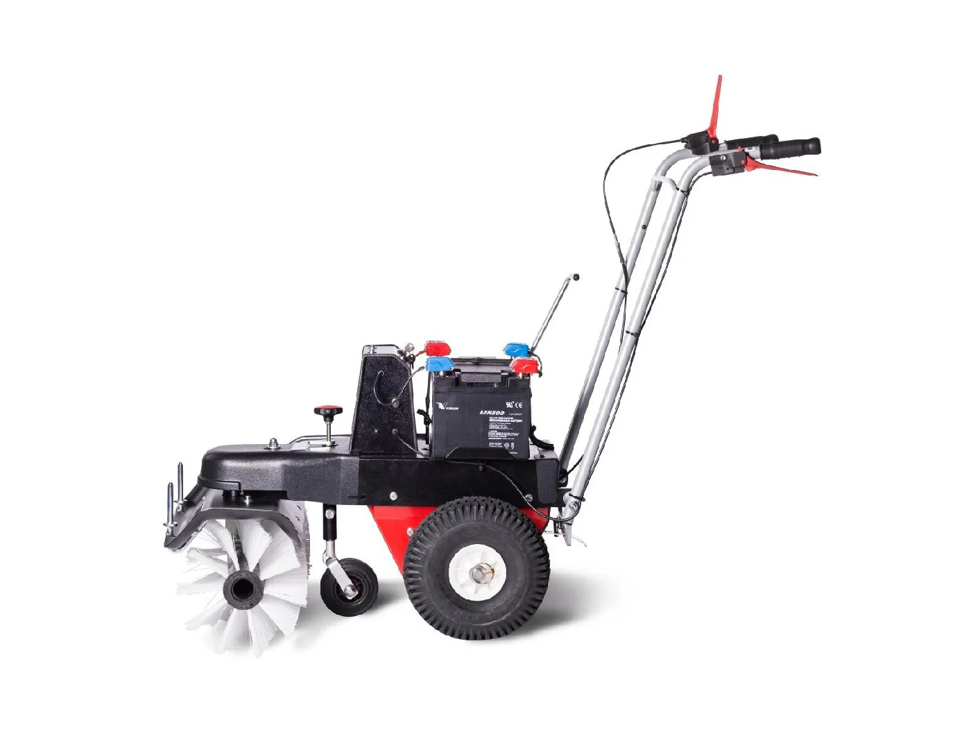 4F Schmutz- und Schneekehrmaschine Limpar Akku 52 mit Seitenbesen Rechts - Image 3