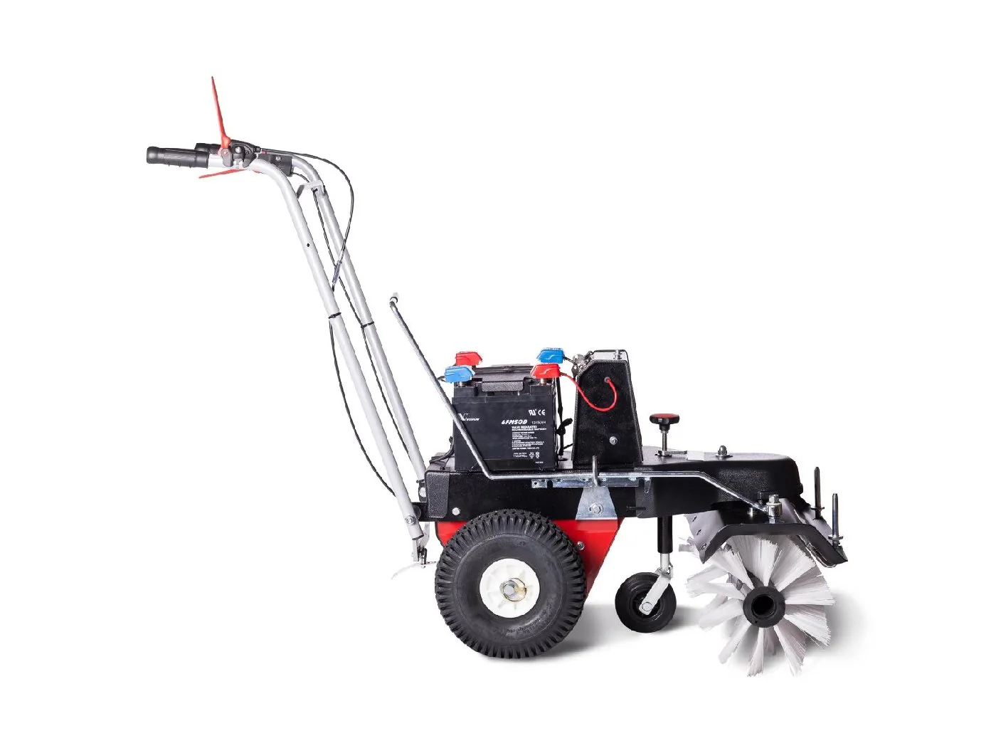 4F Schmutz- und Schneekehrmaschine Limpar Akku 52 mit Seitenbesen Rechts - Image 4