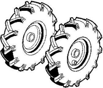 Agria Paar Triebräder AS 7190 261