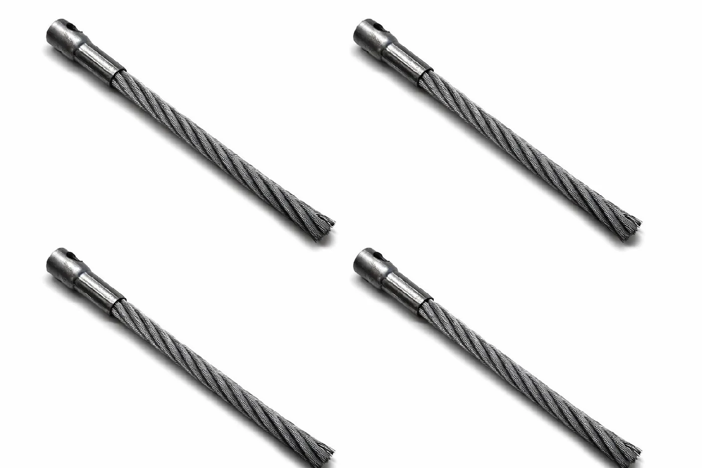 AS-Motor Zopfbürste hart, lang 4 Stück G07399004