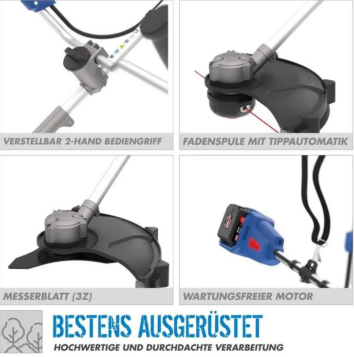 Güde Akku Freischneider FS 36-302-30 - inkl. 2x 18V Akku und Doppelladegerät - Image 4