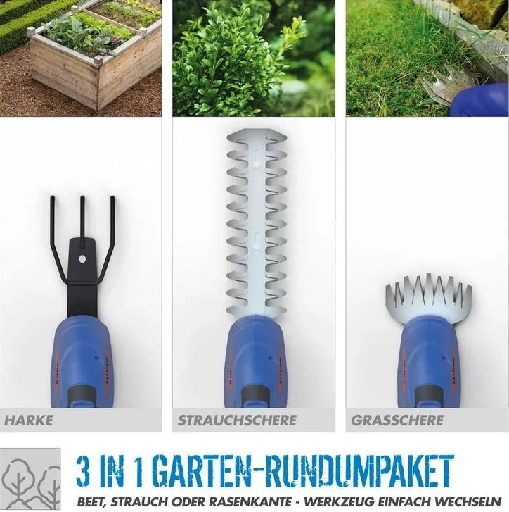 Güde Akku Gartenpflege-Set GPS 18-201-05 - Rasenschere, Hacke und Strauchschere - Image 3