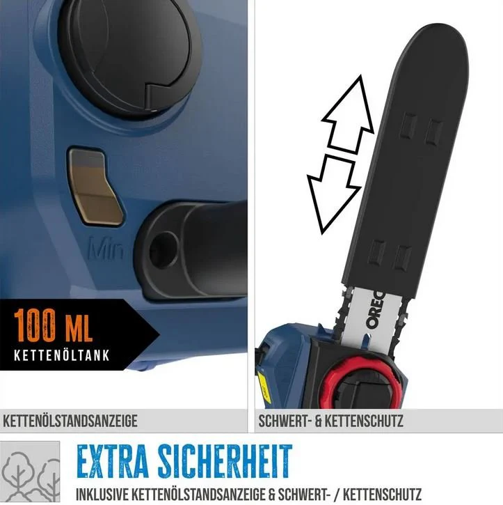Güde Akku Kettensäge KS 18-401-30 - inkl. Akku und Ladegerät - Image 4