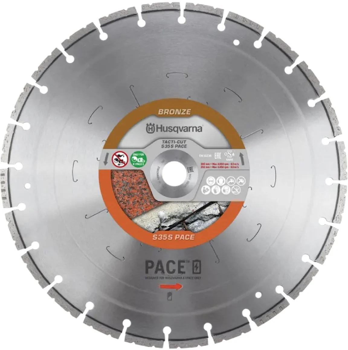 Husqvarna Akku-Trennscheibe TACTI-CUT S35S PACE 300 10 25.4 Leistungsgrad Bronze