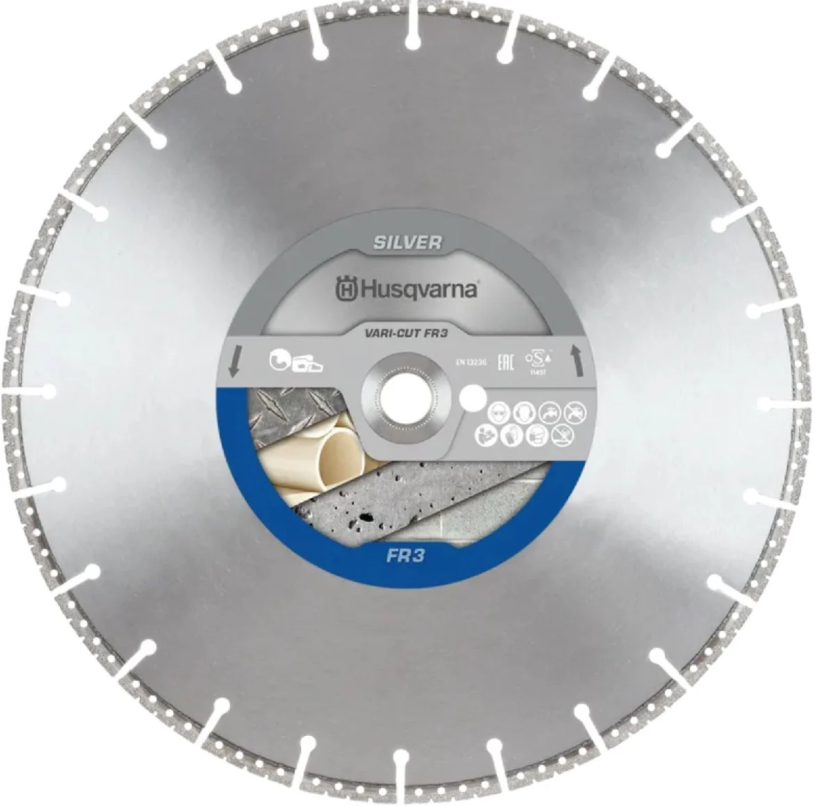 Husqvarna Akku-Trennscheibe VARI-CUT FR3 350 25.4/20 Leistungsgrad Silver