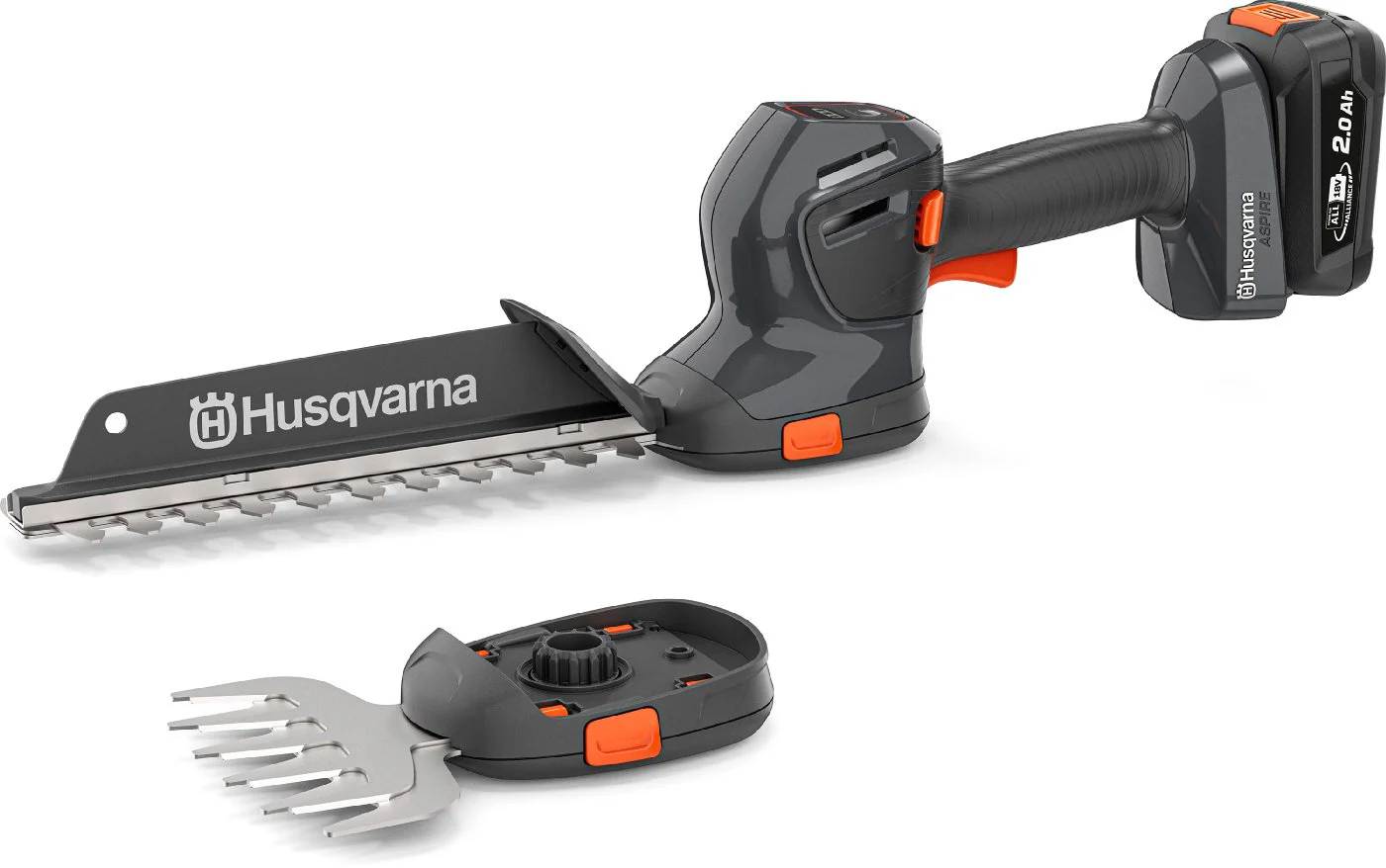 Husqvarna Aspire Akku 2-in-1 Gras- und Strauchschere S20-P4A ohne Stab, ohne Akku und Ladegerät