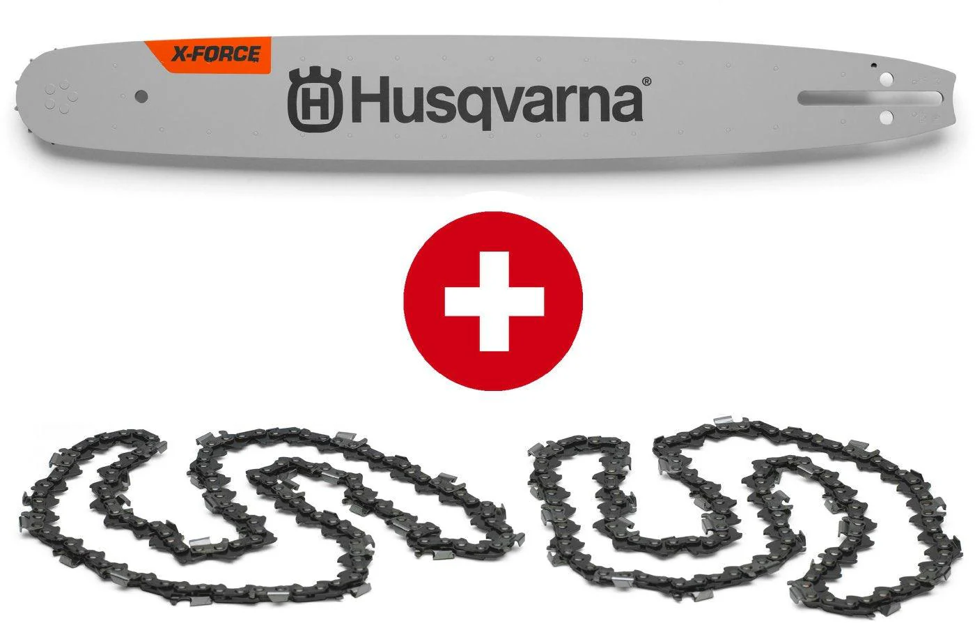 Husqvarna Ersatz-Set 1 x Schiene 585 94 34-60 + 2 x Kette 581 62 66-60