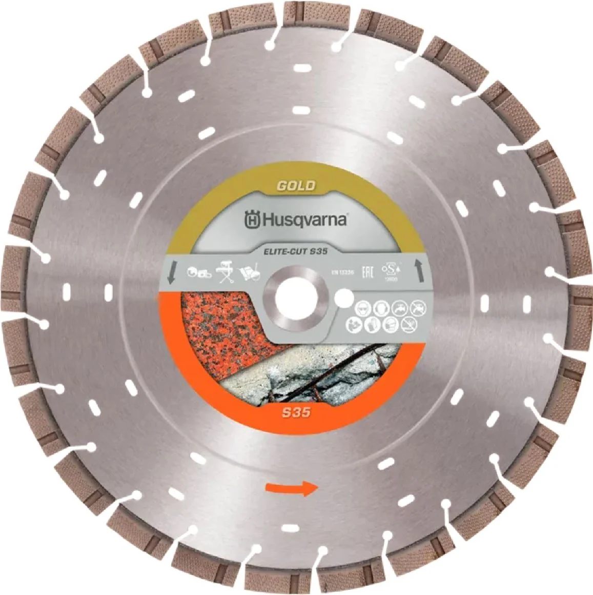 Husqvarna Trennscheibe ELITE-CUT S35 350 15 25.4/20 Leistungsgrad Gold