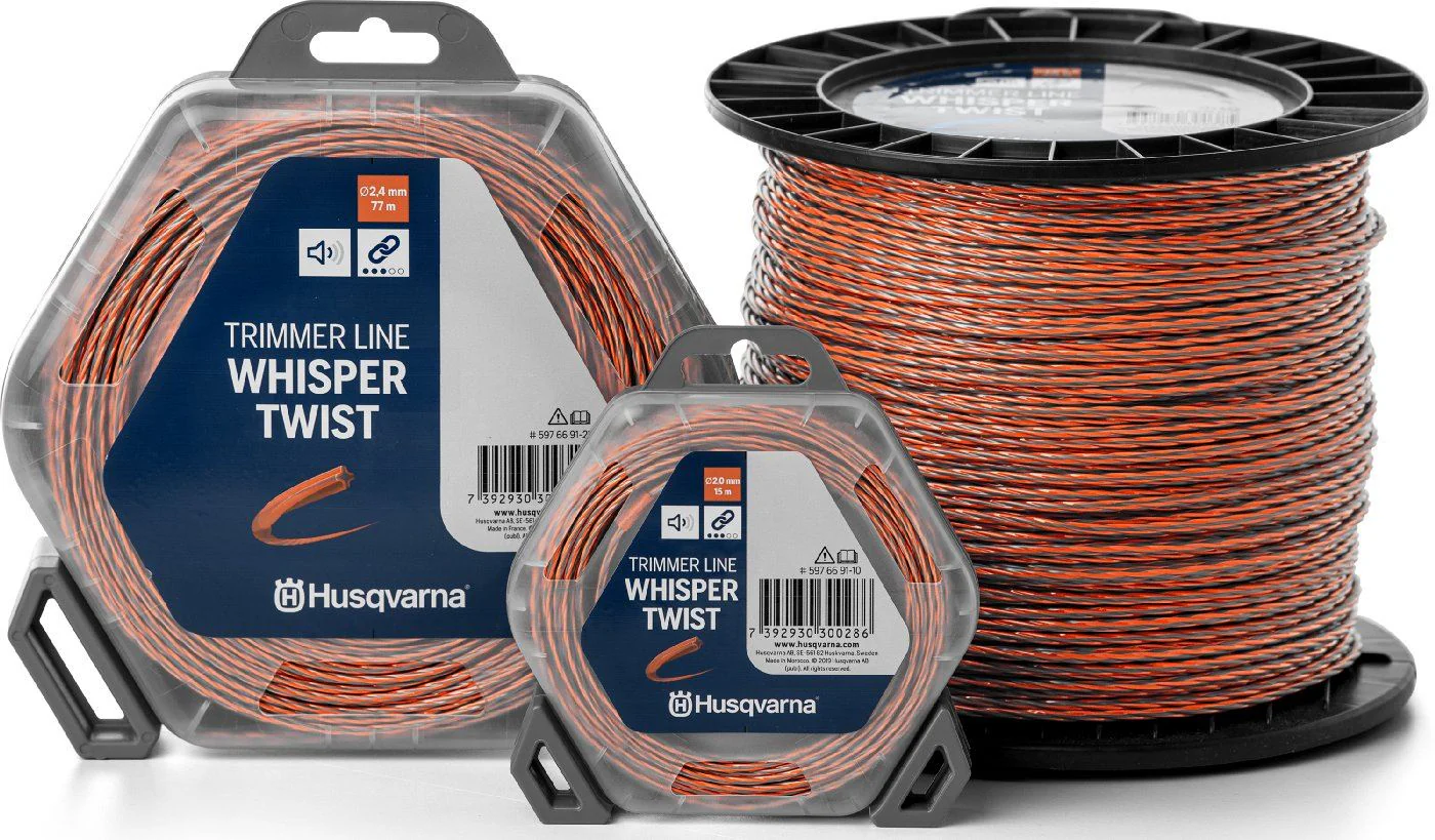 Husqvarna Trimmerfaden Whisper Twist 2,4mm / 77 m Länge