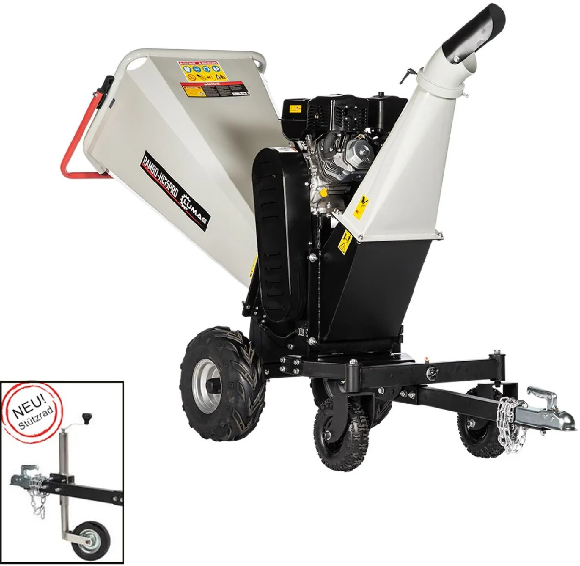 Lumag Häcksler mit Benzinmotor RAMBOHC15PRO - Modell 2026