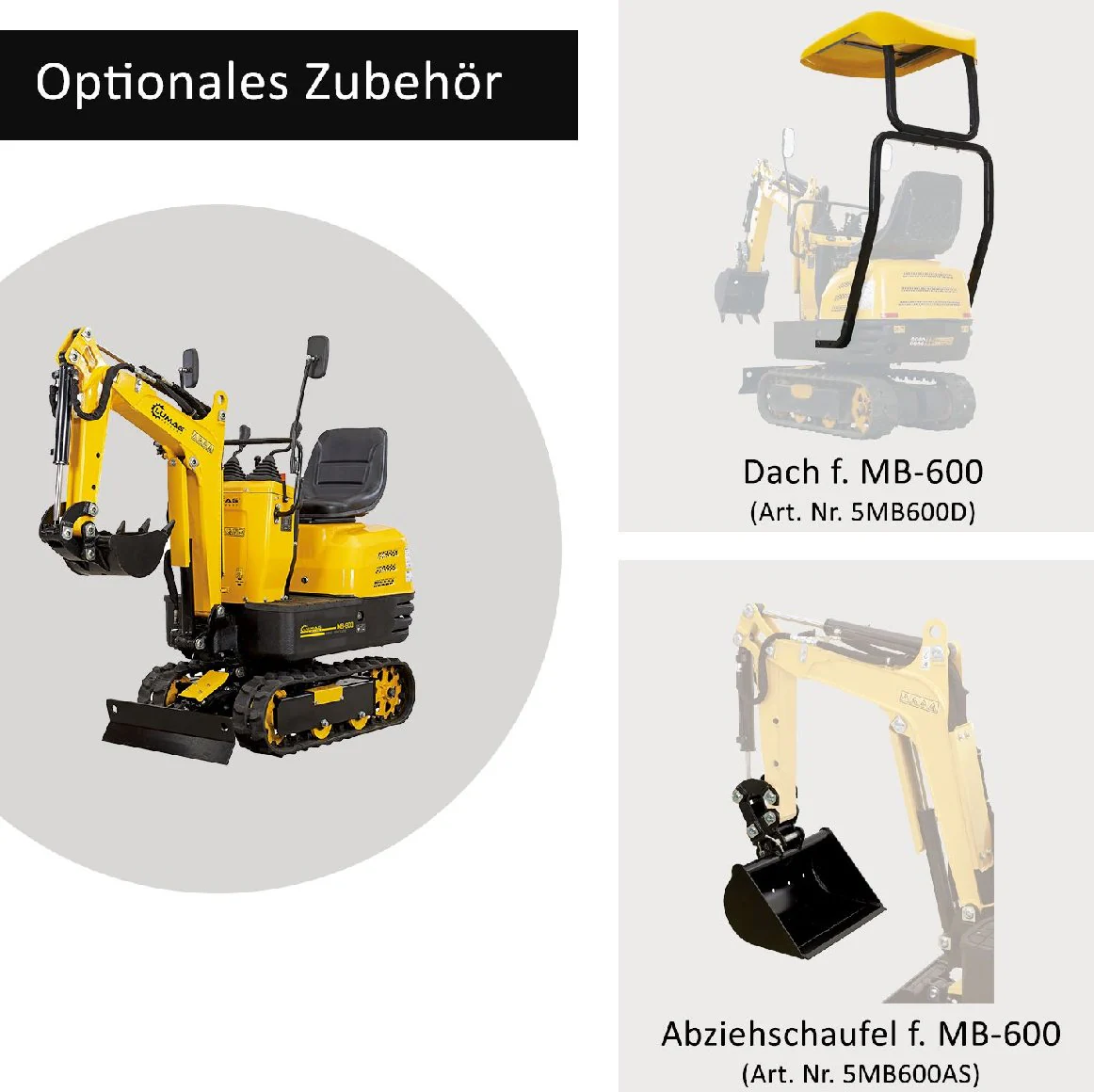 Lumag Mini-Bagger mit Benzinmotor MB-600 Mini-Bagger mit Benzinmotor - Image 8