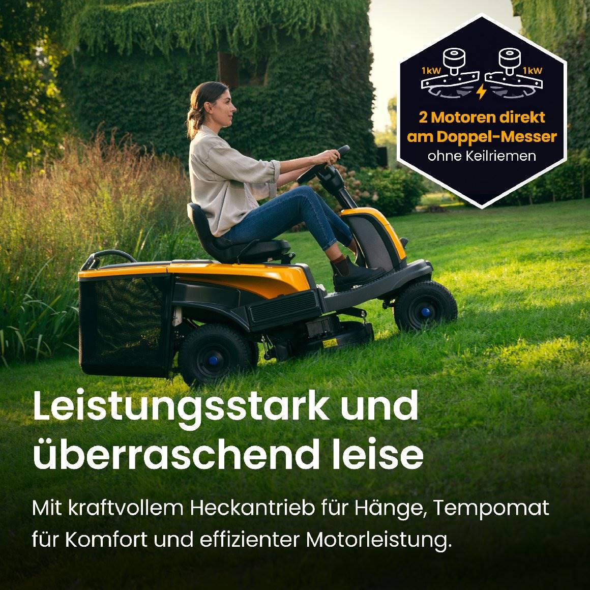 Stiga Akku-Aufsitzmäher Swift 372e mit 4 x 5 Ah Akkus und 1 x Ladegerät - Image 12