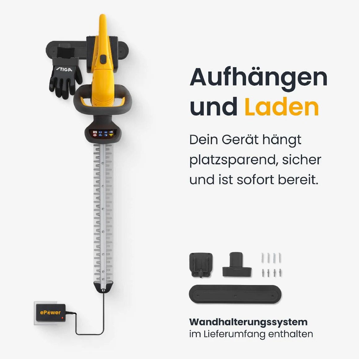 Stiga Akku-Heckenschere HT 300e Kit mit 2 x 2 Ah Akku und Ladegerät - Image 7