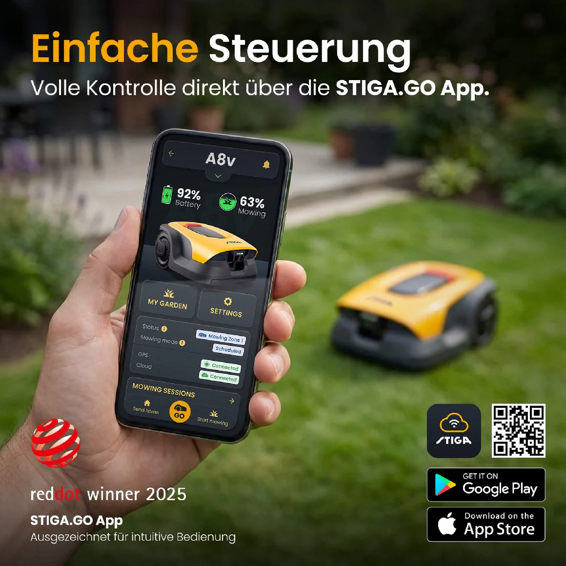 Stiga kabelloser Mähroboter A 6v - mit kostenloser Abdeckung - Image 16