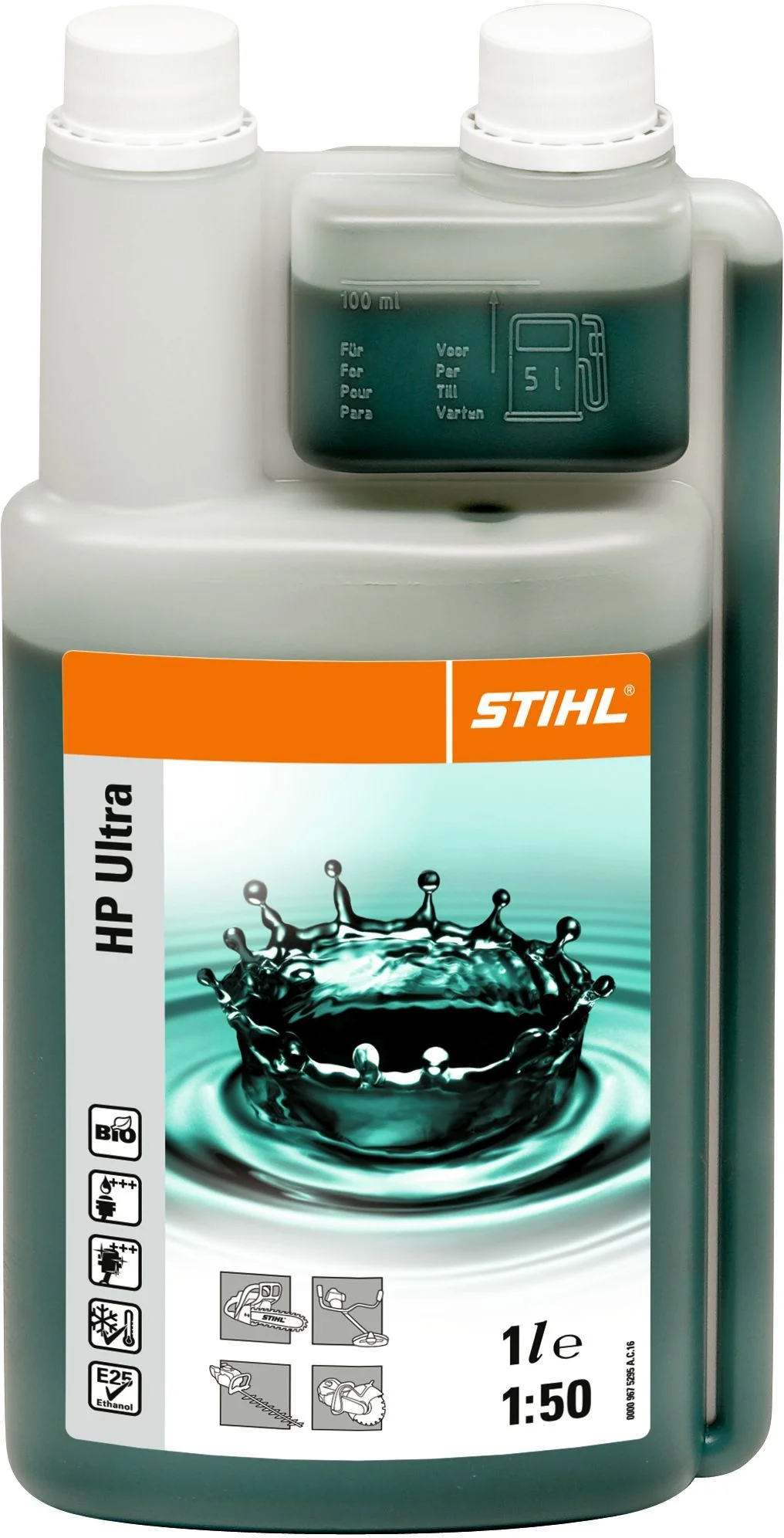 STIHL 2-Takt-Motoröl HP Ultra, 1 l (für 50 l Kraftstoff) - Image 2