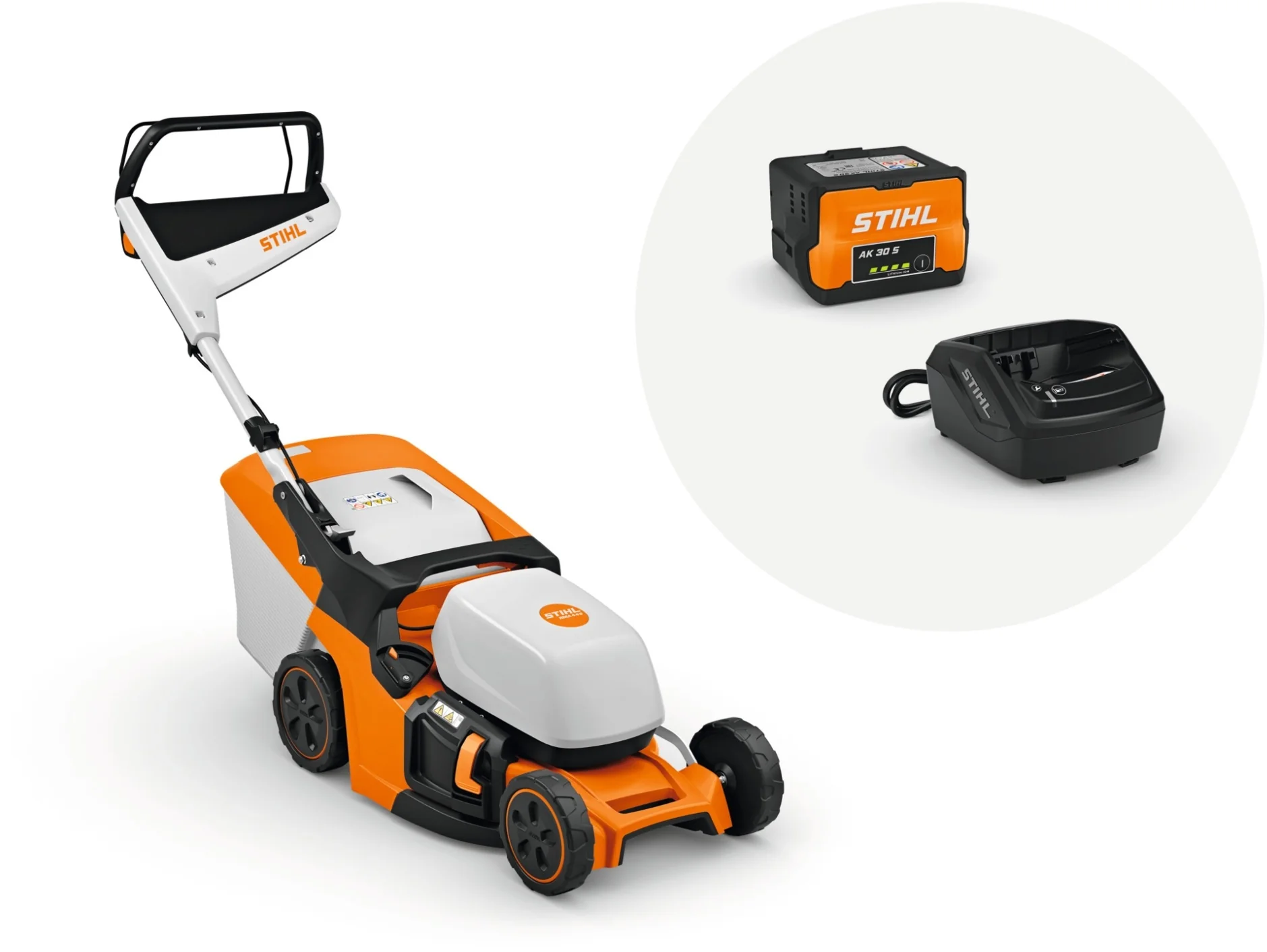 STIHL Akku-Rasenmäher RMA 443 Set AK 30 S + AL 101