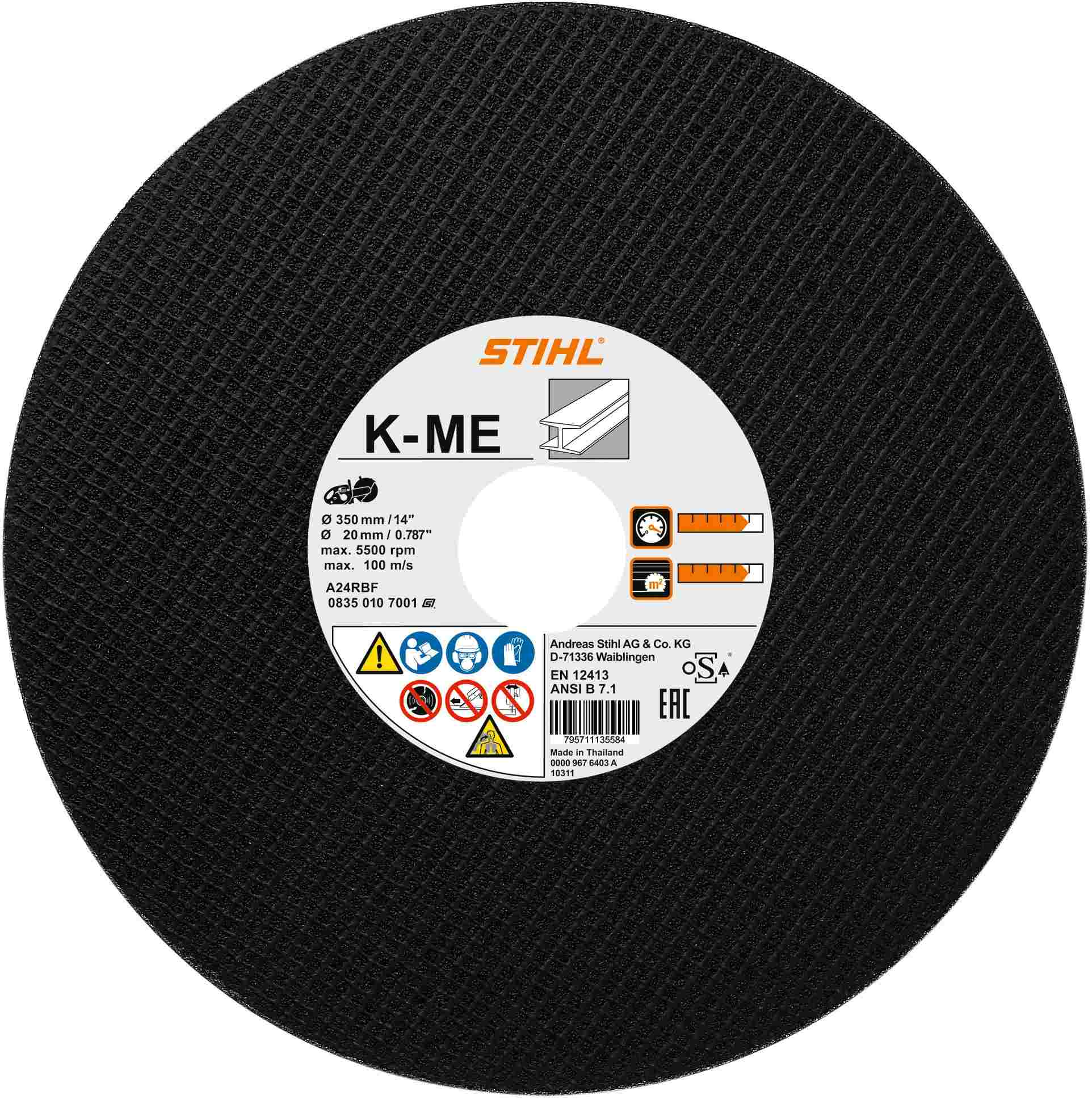STIHL Kunstharz-Trennschleifscheibe Stahl, Ø 350 mm/14" - Image 2
