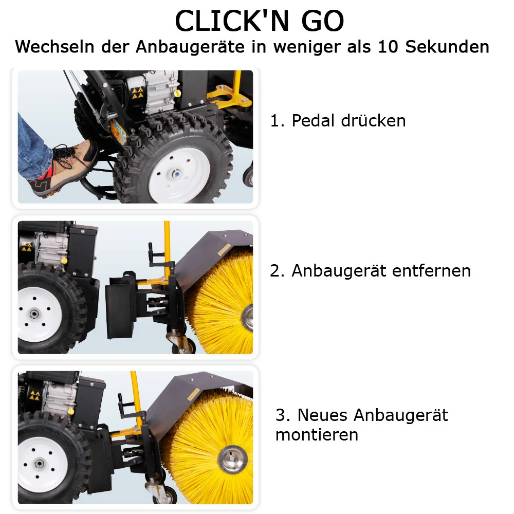 Texas Multimaschine COMBI 800TG + 80 cm Kehrbürste - Image 3