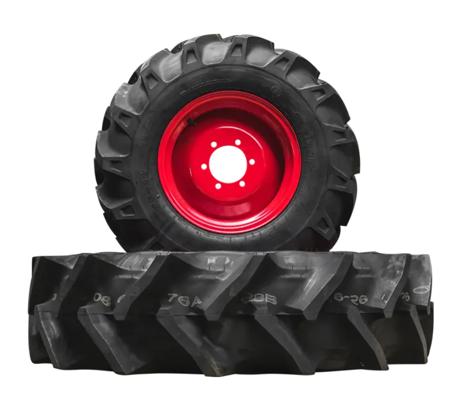 Tym Ackerstollenbereifung Diagonal vorne 8-16, hinten 12.4-24 passend für Tym Allrad-Kompakttraktor F25Rn